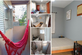 A3 - Canto do Forte - 1 quadra do Mar, Wifi, Aceita Pet com taxa, Estação de Trabalho, Garagem há 2 quadras do apto, Ar Condicionado, Varanda com Rede, para Família e Casais